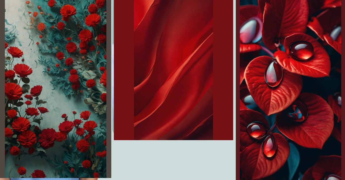 How to Feel Blue with Gorgeous Red Wallpaper